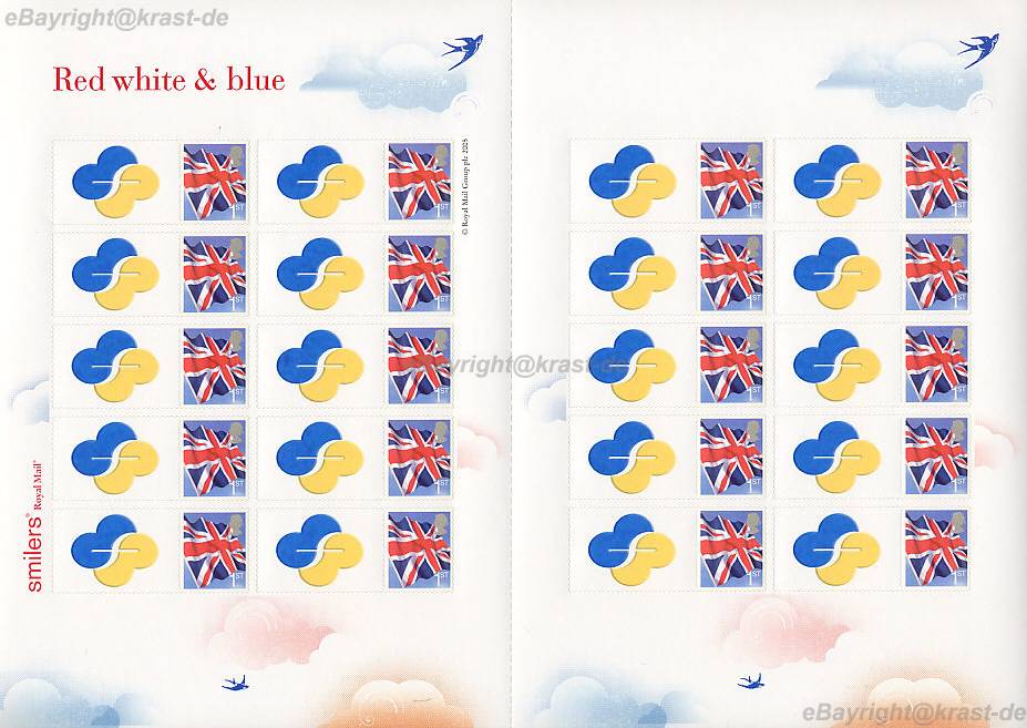 GB - 2005 SMILERS - GREETINGS - 6 GENERIC SHEETS - M/NH